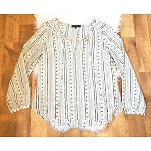 Boho Top Semi Sheer Medium EUC